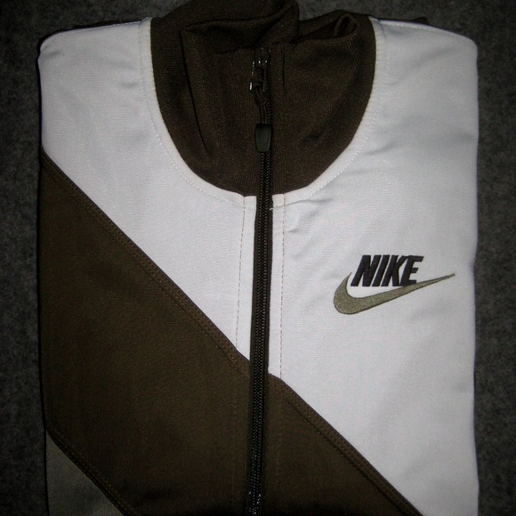 NIKE 2008 Olive/Brown/White Track Jacket SMALL - Picture 14 of 14